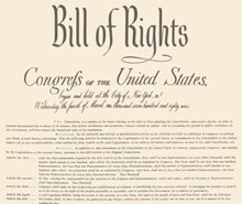 De Bill of Rights van de Verenigde Naties beschermt basisvrijheden voor de burger van de Verenigde Staten. 